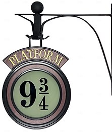 economico -lampada da parete vintage con scritta "Harry Potter" da 9 3/4, decorazione per la casa