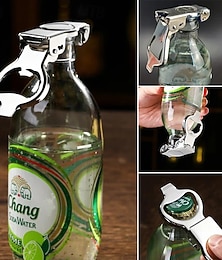 economico -apribottiglie multifunzionale in acciaio inox, attrezzo da bar pieghevole, accessorio da campeggio portatile per esterni, comodo ed elegante strumento multiuso per l'apertura dei tappi di vino e birra