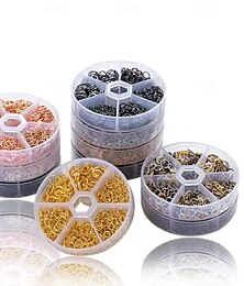 Χαμηλού Κόστους -960 τεμάχια σύνδεσμοι o-ring jump rings – μεταλλικοί ανοιχτοί δακτύλιοι για κατασκευή κοσμημάτων diy, βραχιόλια, σκουλαρίκια &κολιέ