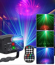 Недорогие -DJ дискотека вечеринка огни светодиодные звуковые лазерные огни RGB вспышка стробоскоп проектор с пультом дистанционного управления для украшения Рождества Хэллоуина караоке паба KTV бара танцевальный