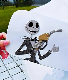 economico -2 adesivi per tappo serbatoio auto Disney con tema Jack Skellington, adatti per berline e camion, facili da applicare senza lasciare residui.