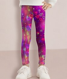 levne -Dívčí 3D Srdce Kalhoty Legíny Jaro Podzim Roztomilý Základní Děti 4-12 let Venkovní Ležérní Denní Běžný