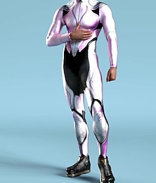 preiswerte -Gemusterte Zentai-Anzüge Cosplay Kostüm Bodysuit Drucken Karnevalskostüm Ganzkörperanzug Herren Damen Sexy Kostüm Halloween Kostüm für Leistung Party Maskerade Erwachsene