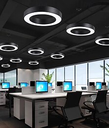economico -Lampadario a sospensione dimmerabile da 40/60/80 cm, lampadario a led regolabile, design moderno per illuminazione del soggiorno, dimmerabile solo con telecomando