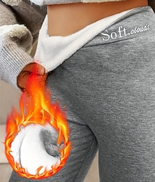 abordables -Femmes Collants Leggings Short anti-frottements Léger Occasionnel Confort Longueur complète Taille haute Couleur Unie Coupe haute Chaleur Thermique Confort Séchage Rapide Élastique Yoga Athlétique
