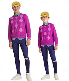 halpa -Korealainen idoli inspiroima Poptähti Asu Naamiaisasut Virtuaalinen idoli Elokuva-cosplay for Miesten Poikien Aikuiset Lasten Halloween Karnevaali Suoritus Comic Con Anime-näyttely