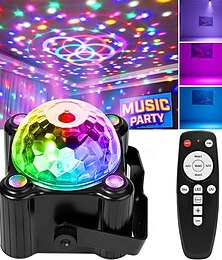 お買い得  -ディスコボールパーティーライト、サウンドアクティベートストロボDJステージ照明、屋内ルーム、屋外ダンスフロアパーティー、誕生日、レイブ、ホームカラオケ、ハロウィン、クリスマス、ウェディングショー、バー、クラブの装飾用