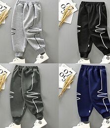 voordelige -Kinderen Jongens Joggingbroeken Broek Effen Kleur Broek School Katoen Sport Dagelijks Zwart Marineblauw Donkergrijs