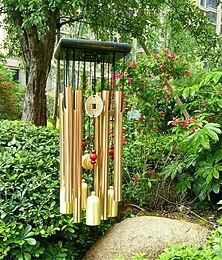 levne -Měděné zvonkohry, starožitné venkovní harmonické hliníkové trubky, odolné zvonkohry odolné proti korozi pro zahradu, terasu, dvůr a domácí dekorace.