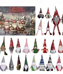 economico -Calendario dell'avvento 2025 con gnomi di Natale, 24 pezzi di decorazioni natalizie con gnomi, calendario dell'avvento con conto alla rovescia, decorazioni natalizie con nani, decorazioni natalizie