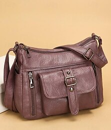 economico -borsa a tracolla in similpelle da donna – borsa a tracolla vintage multitasche per lavoro, viaggi e uso quotidiano