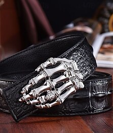 preiswerte -Herren Gürtel Taillengürtel Silber Gelb PU-Leder Legierung Langlebig Verstellbar Hand Outdoor Täglich
