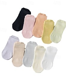 abordables -chaussettes de yoga pour femmes, chaussettes de fitness professionnelles antidérapantes pour pilates et danse, chaussettes courtes antidérapantes en maille d'été, chaussettes de sol sans couture pour