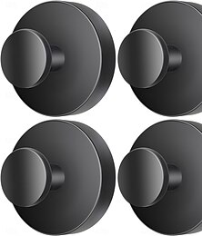 お買い得  -シャワー、リース、タオル、ローブ、ヘチマ用の吸盤フック4個パック。ドリル不要で取り外し可能な浴室フック。浴室の壁、キッチン、ガラス、鏡、タイル、滑らかで非多孔質の表面に取り付け可能。