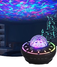 voordelige -Galaxy-projector voor de slaapkamer, 4 verlichtingsmodi, Galaxy-lichtprojector met Bluetooth-luidspreker en afstandsbediening, USB-aangedreven nachtlampjes voor kinderen, als decoratie voor thuis,