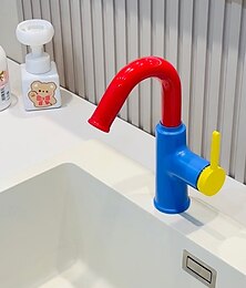 お買い得  -バスルームのシンクの蛇口 - クラシック 塗装仕上げ センターセット シングルハンドルつの穴Bath Taps