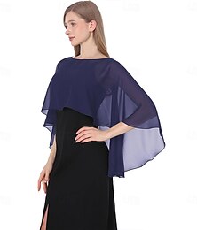 economico -scialli e mantelle da donna per abiti da sera, morbidi scialli da damigella d'onore, mantellina in chiffon, coprispalle da sposa