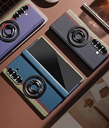 お買い得  -電話 ケース 用途 サムスンのギャラクシー Zフォールド7 Zフォールド6 Z Fold 5 Z Fold 4 バックカバー とスクリーンプロテクター キックスタンド 耐衝撃 レトロ風 PC