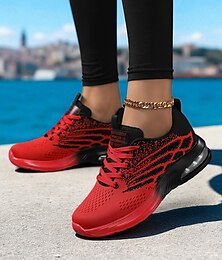 levne -Dámské běžecké tenisky flyknit – lehké šněrovací sportovní boty do posilovny, na jogging a do ulice