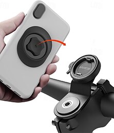 economico -Supporto per telefono da bici, supporto per telefono da attacco manubrio per bicicletta da montagna, morsetto per telefono cellulare da manubrio in alluminio, clip per telefono cellulare da bici