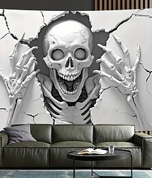 abordables -Halloween Squelette Moderne Salon Décorations murales, porte, arrière-plan