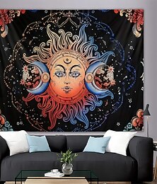 levne -gobelín Deka Drapérii MOON Slunce Vinobraní Mystik Ložnice Obývací pokoj Koleje Dekorace na zeď a dveře pozadí