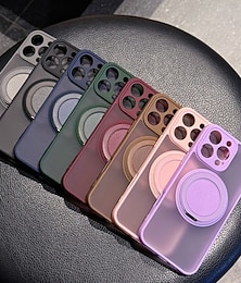 abordables -teléfono Funda Para iPhone 17 Pro Max 17 Air 16 15 14 Pro Max Plus 13 Pro Max Funda Trasera Soporte de carga inalámbrica Caballete Antigolpes Retro ordenador personal