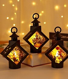 economico -1 pezzo da 13,5 cm di Halloween, decorazione con candela a led, luce a vento, forniture per feste di Halloween, decorazione d'atmosfera, luce pendente