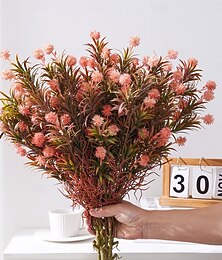 economico -2/6 fiori artificiali di ortensia autunnale, bouquet finto realistico con consistenza realistica, senza manutenzione, perfetto per decorazioni per la casa, matrimoni, feste, giardini esterni,