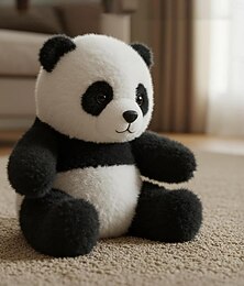 levne -11,8palcová plyšová panda, emocionální léčení na vyžádání, realistická plyšová panda pro emocionální podporu, plyšová panda s ultra měkkou srstí, pohodlné objetí, které máte.