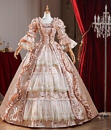 abordables -Robe de bal rococo pour femme du XVIIIe siècle, princesse Maria Antonietta, robe de vacances victorienne et renaissance rococo