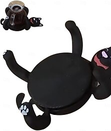 זול -תחתיות לכוסות עם הדפסה תלת מימדית של חתולים, תחתיות לכוסות עם חתולים חמודים, מחזיק כוסות עם חיות מודפסות בתלת מימד מצחיקות, קופסה יצירתית לכוסות קפה &תה, הגנה לשולחן לעיצוב הבית, מתנות לאוהבי חיות