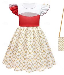 abordables -École des zombies Zombies 4 Nova Costume Robe Elégante Déguisement Cosplay Cosplay de Film for Fille Enfant Halloween Carnaval Performance Halloween