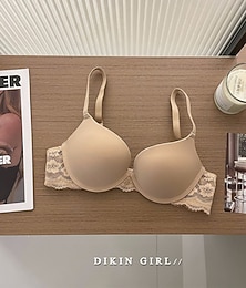 preiswerte -Damen Dessous BH Spitze LochNightwearNylon POLY Alltagskleidung Unterwäsche Schwarz Rote Khaki Beige Frühling & Sommer Herbst Winter