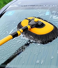 abordables -Balai de lavage de voiture rétractable à trois sections, brosse de nettoyage rétractable à poils souples, outil de lavage de voiture