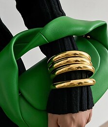 economico -Per donna Bracciale Rigido Catena spessa Palla Moda Lega Gioielli braccialetto Bianco / Oro Per Ferie Compleanno