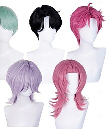 economico -parrucca da cacciatore di demoni, parrucca da cosplay di Sajaboy, mistero di Jinu Abby, capelli da cosplay di Halloween