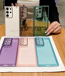 Недорогие -телефон Кейс для Назначение SSamsung Galaxy S25 S25 Edge S24 S24 ФЭ S23 Ultra Plus S22 Плюс Ультра A16 A55 5G А35 5G A25 Кейс на заднюю панель Защита от удара Градиент цвета Силикон