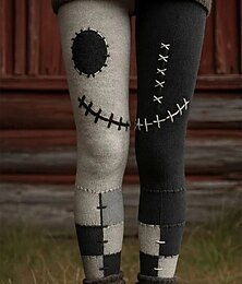 abordables -Femmes Pantalons Leggings Leggings confortables Streetwear Occasionnel Longueur complète Taille hautePantsHalloween Potiron Taille Élastique Imprimé Respirabilité Confortable Élastique Vacances Rue