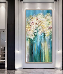preiswerte -Mintura handgefertigte Blumen-Ölgemälde auf Leinwand, Wandkunst, Dekoration, modernes abstraktes Bild für die Inneneinrichtung, gerolltes, rahmenloses, ungedehntes Gemälde