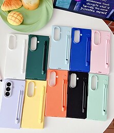abordables -teléfono Funda Para Samsung galaxia Plegado en Z 7 Plegado en Z 6 Z Fold 5 Z Fold 4 Funda Trasera Antigolpes Retro Silicona