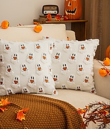 levne -Halloweenský plyšový polštářek, roztomilý polštářek s duchy na gauč, pohovku, obývací pokoj, vánoční dekorace do domu