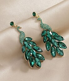 preiswerte -Kreolen Vintage-Stil Tropfenschliff Tropfen Vintage Mode Statement Ohrringe Schmuck Dunkelrosa / Türkis / Leicht Rosa Für Hochzeit Party Ferien 1 Paar
