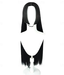 economico -parrucca kitana di mortal kombat – capelli sintetici per cosplay per Halloween, feste di carnevale &costume da kitana