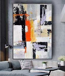 abordables -Mintura fait à la main texturé abstrait peintures à l'huile sur toile moderne mur art chambre décoration image pour la décoration intérieure roulé sans cadre peinture non étirée