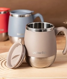 economico -Bicchiere da caffè isolato in acciaio inossidabile da 16,91 once con coperchio – tazza sottovuoto a doppia parete per bevande calde &bevande fredde, perfette per la casa, l'esterno, il campeggio e