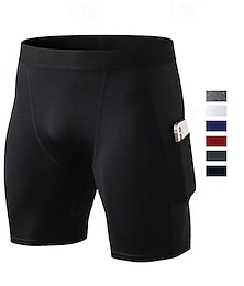 economico -Per uomo Shorts da corsa Shorts da allenamento con tasche Vita Alta Pantaloni Athleisure Palestra Allenamento Asciugatura Rapida Traspirante Palestra Pallacanestro Atletico Vestibilità aderente