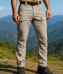 voordelige -Voor heren Combatbroek Cargohosen Wandelbroek Buiten Normale pasvorm waterdicht Winddicht Broeken / Regenbroek / Overbroek Zak Zwart Leger Groen Kamperen&Wandelen Golf Hardlopen S M L XL XXL