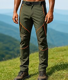 preiswerte -Herren Wanderhosen Wasserdichte Hosen Softshellhosen Außen Normale Passform Wasserdicht Winddicht Unterteile Tasche Armeegrün Grün Camping / Wandern Laufen S M L XL XXL
