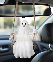 お買い得  -ハロウィン用の愛らしいスイングカーチャームバックミラー吊り下げオーナメント1個。 &クリスマスの装飾、ギフトに最適なアイデア